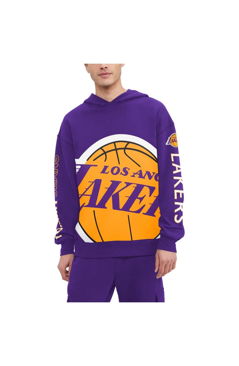TOMMY JEANS Men's Tommy Jeans Purple Los Angeles Lakers Kenny Pullover Hoodie, Alternate, color, Purple