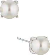 Nadri Dot Dot Dot Imitation Pearl Stud Earrings