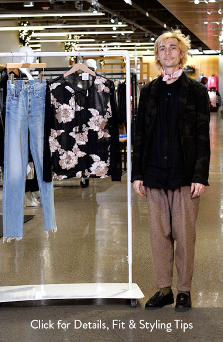 Frea Floral Tie Neck Top, sales video thumbnail