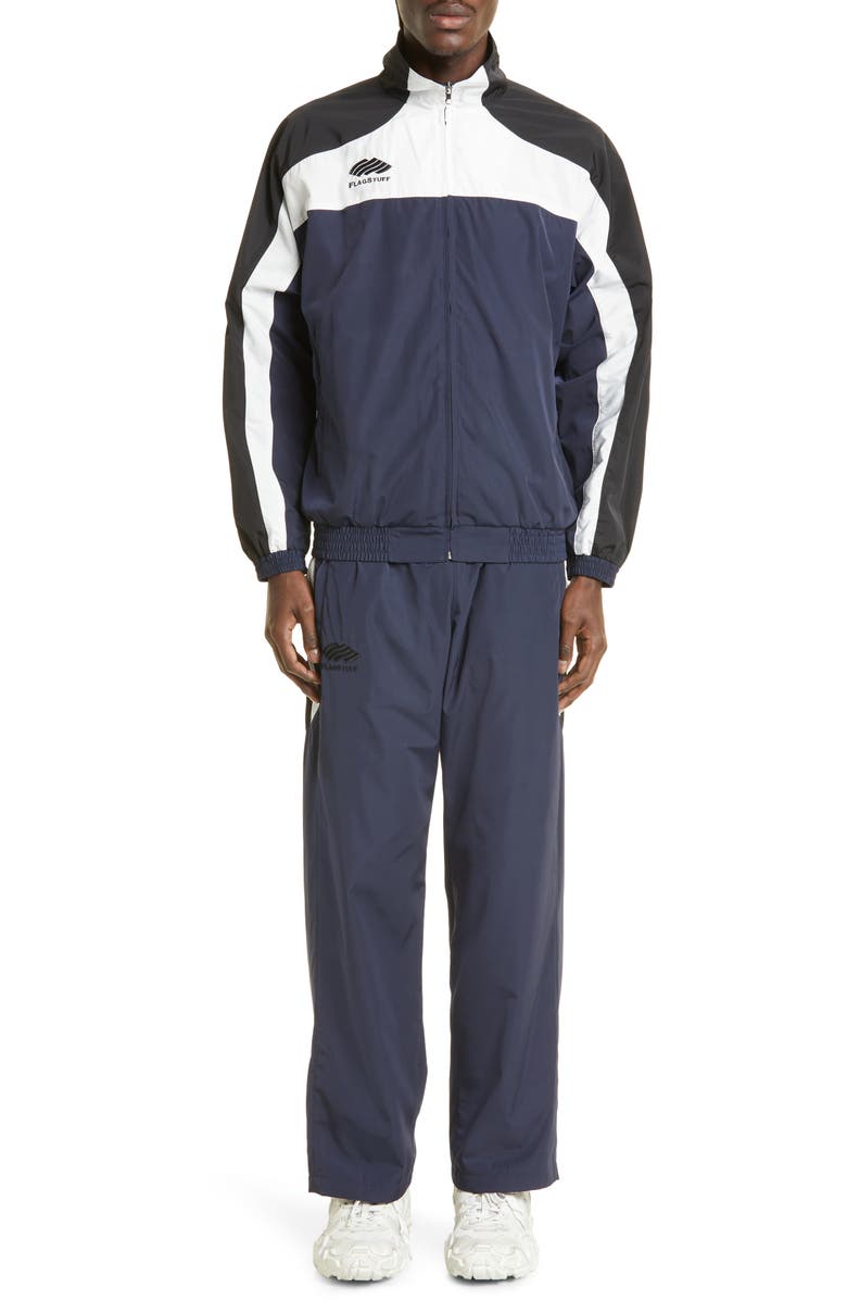 F-LAGSTUF-F Colorblock Logo Embroidered Track Pants, Alternate, color,