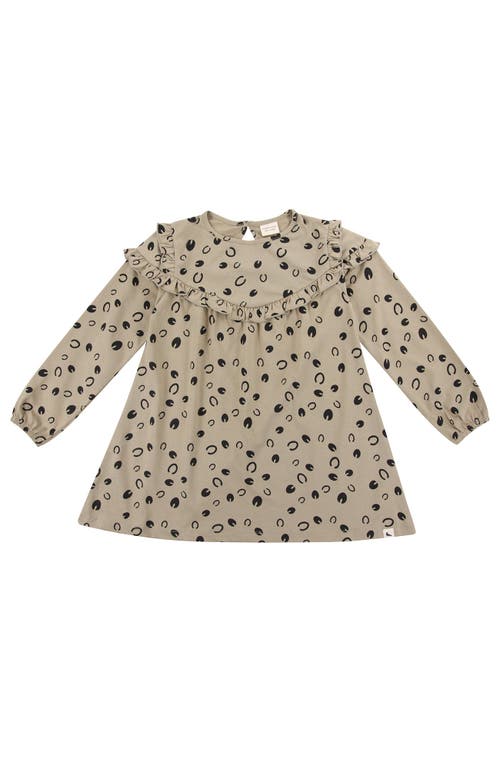 Turtledove London Kids Organic Cotton Equestrian Print Dress In Nude