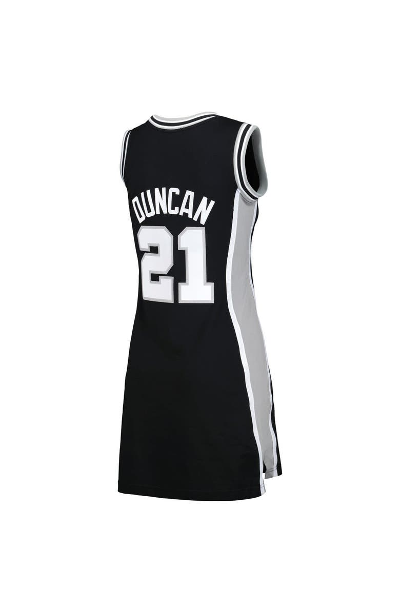 Mitchell & Ness Women's Mitchell & Ness Tim Duncan Black San Antonio Spurs 1998 Hardwood Classics Name & Number Player Jersey Dress, Alternate, color, 