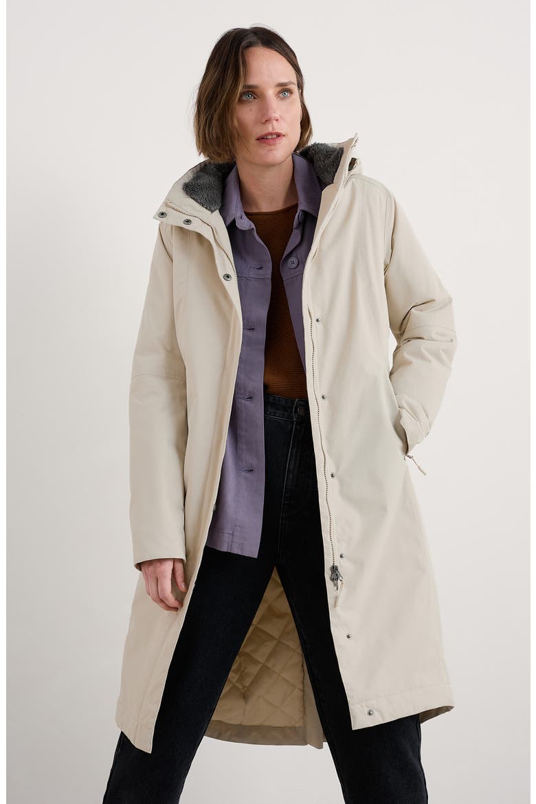 Janelle Waterproof Coat, Alternate, color, ARAN