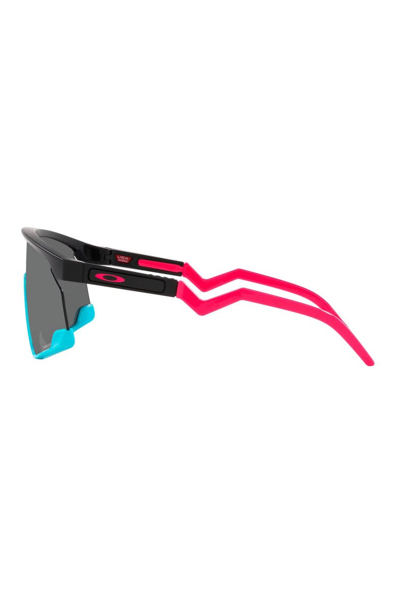 BXTR 39mm Prizm™ Wrap Shield Sunglasses, Alternate, color, BLACK