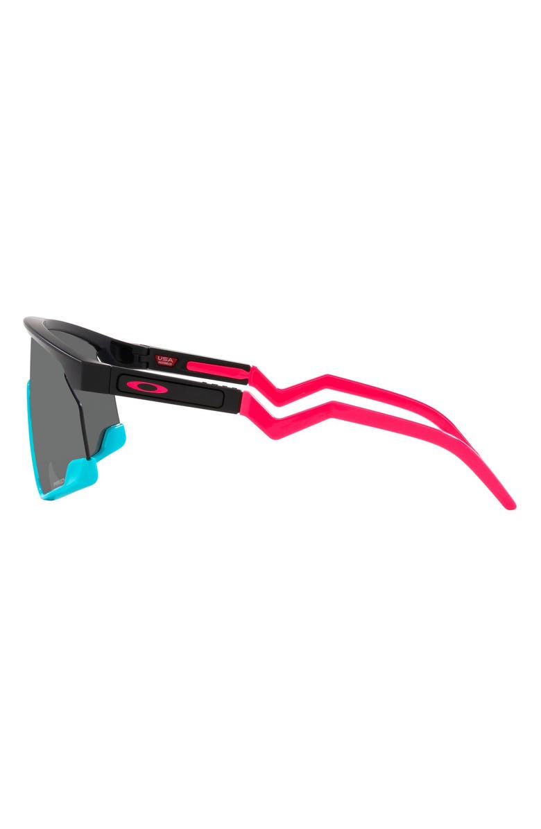 Oakley BXTR 39mm Prizm<sup>™</sup> Wrap Shield Sunglasses, Alternate, color, Black