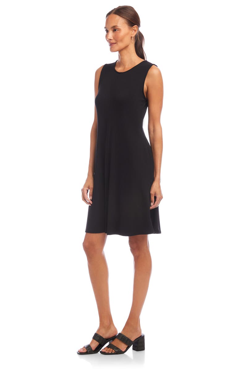 Karen Kane Sleeveless Jersey Dress, Alternate, color, Black