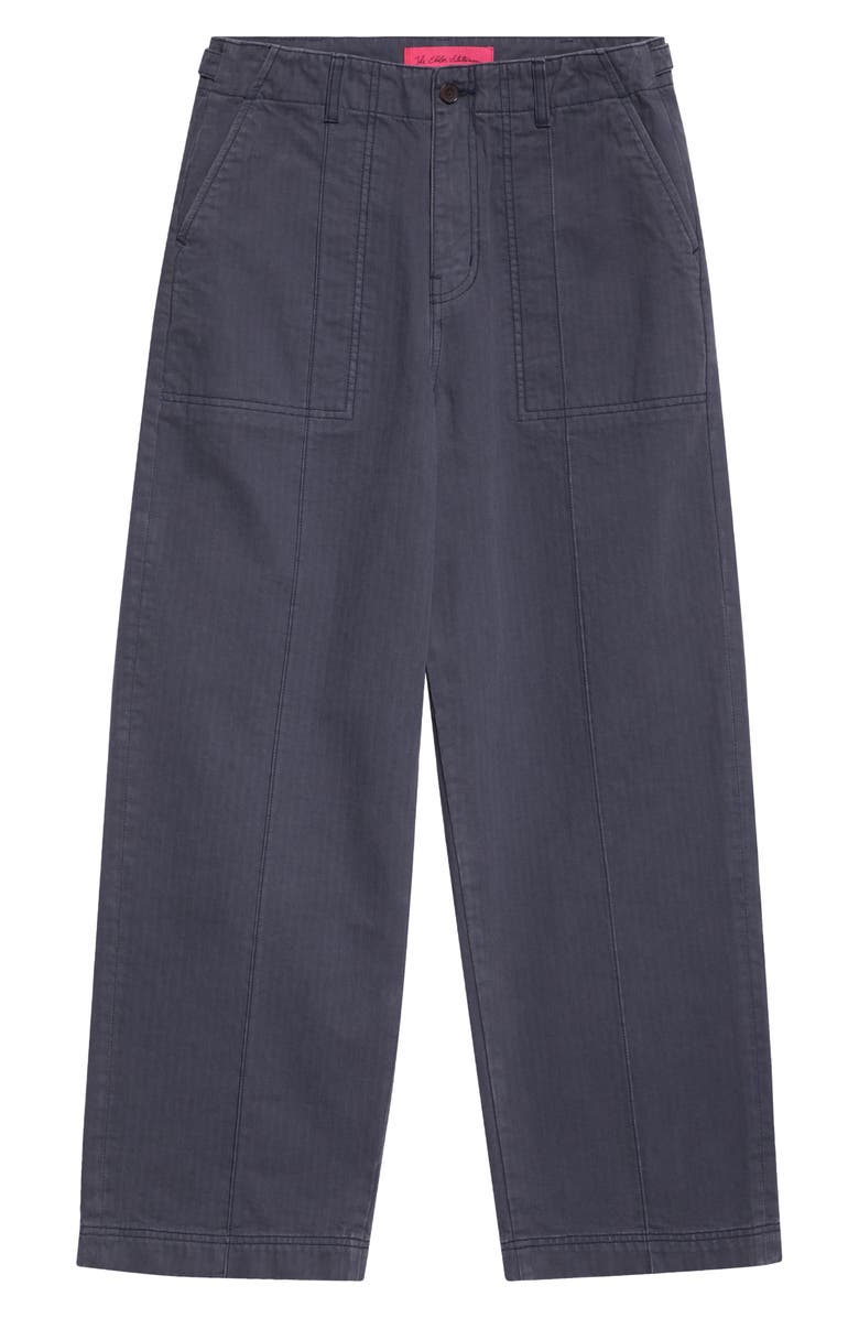 The Elder Statesman Herringbone Carpenter Pants, Main, color, Twilight