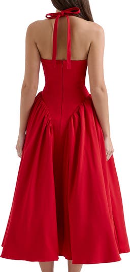 Marilyn Halter Midi Dress