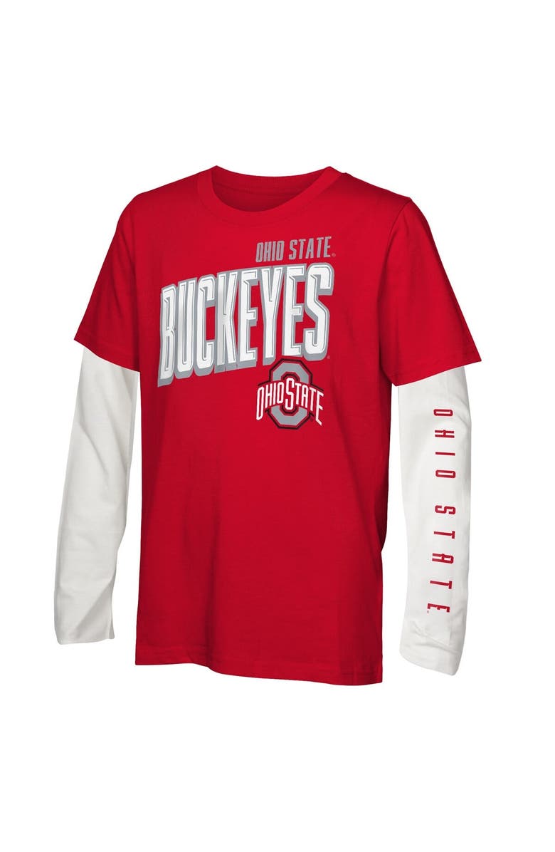 Outerstuff Preschool Outerstuff Ohio State Buckeyes Mix 3-in-1 Combo T-Shirt Set, Alternate, color, 
