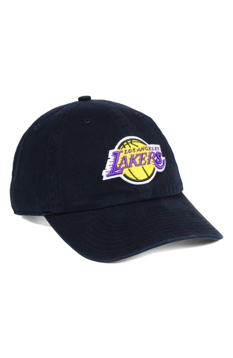 '47 Los Angeles Lakers '47 Clean Up Hat - Black, Alternate, color, Black