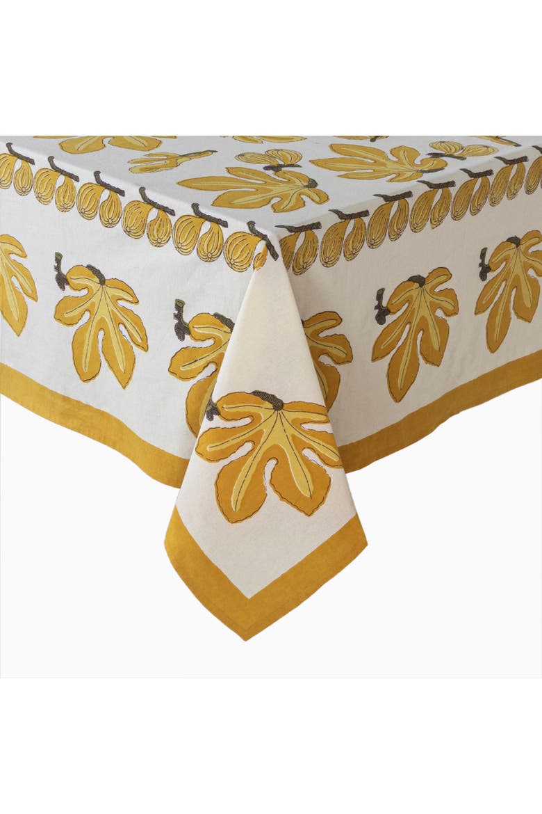 Fig Tablecloth, Main, color, Citrine 59" x 86"
