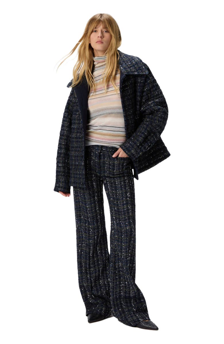 Missoni Striped High-neck Sweater, Main, color, Beige 
Pink