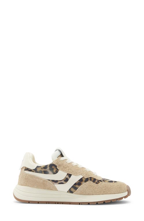Steve Madden Blume Mixed Media Sneaker In Animal Print