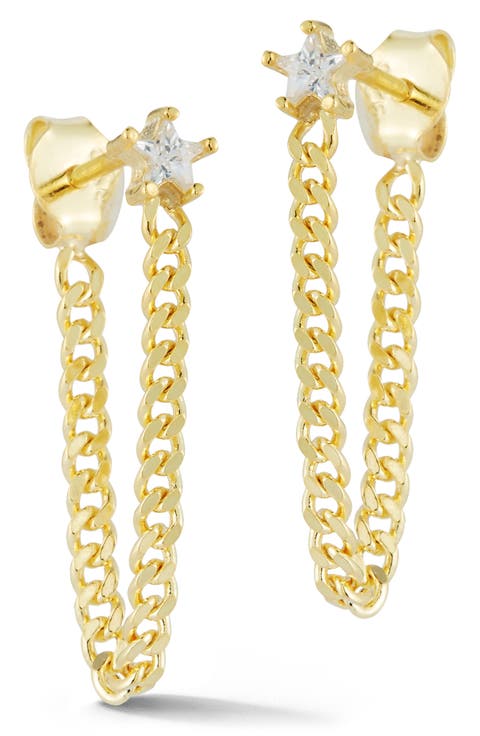 Star Front/Back Earrings