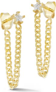 GLAZE JEWELRY Star Front/Back Earrings