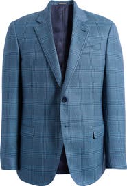 Emporio Armani G Line Windowpane Check Wool Sport Coat