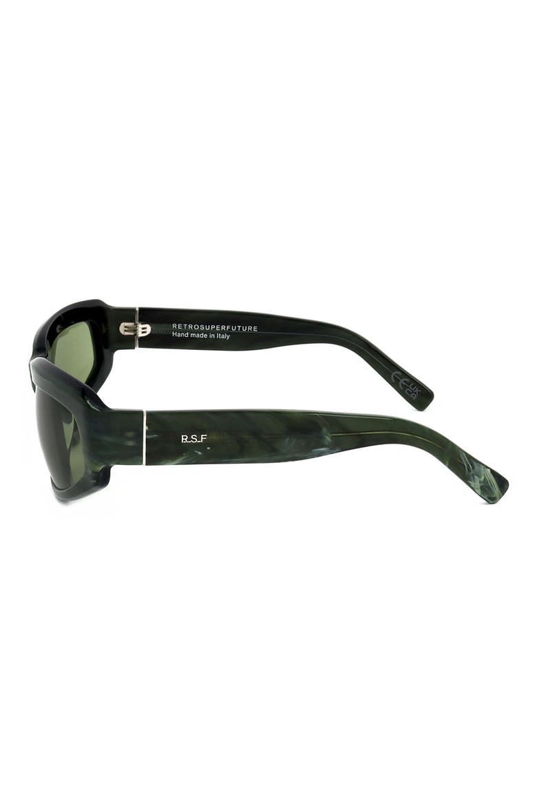 61mm Wrap Sunglasses, Alternate, color, GREY