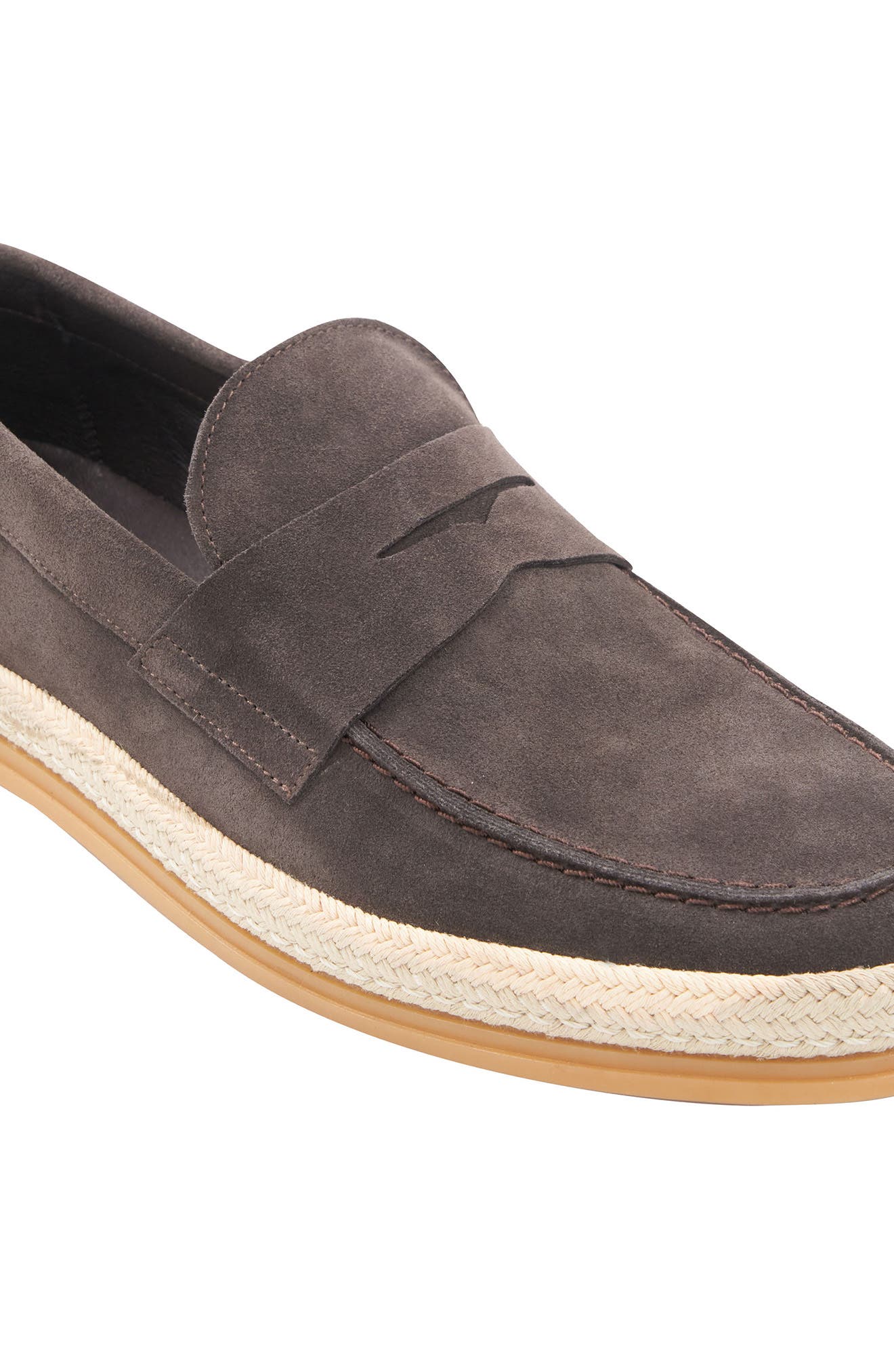 Bruno Magli Alfama Espadrille Penny Loafer, Alternate, color, Brown Suede