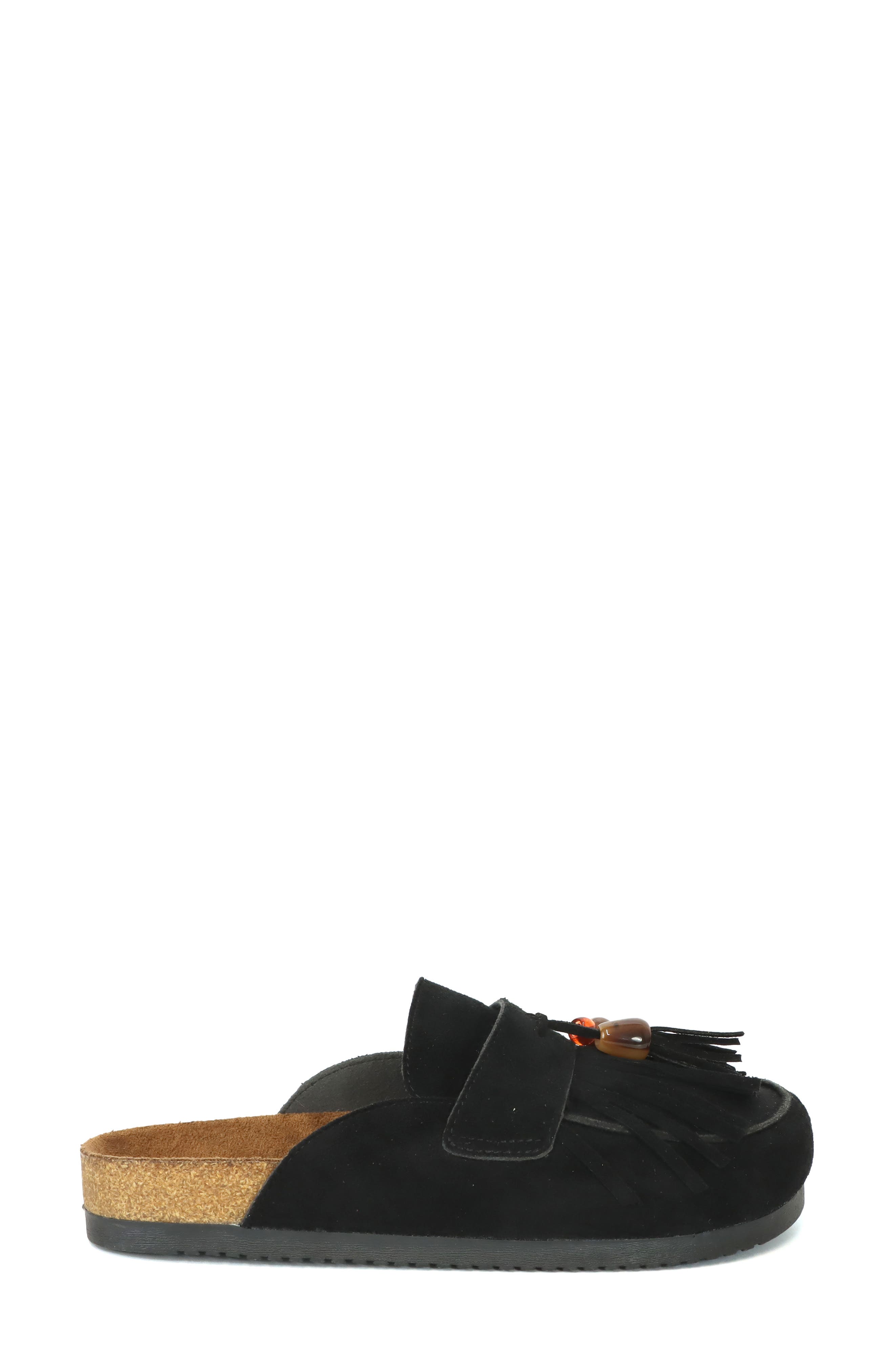 Emelia Tassel Clog, Alternate, color, BLACK