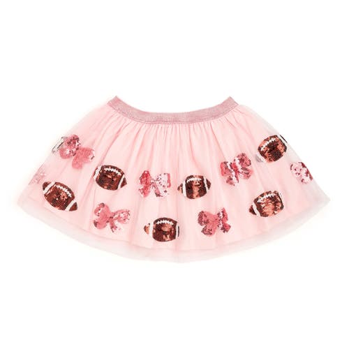 Sweet Wink Bow Football Sequin Tutu In Pink