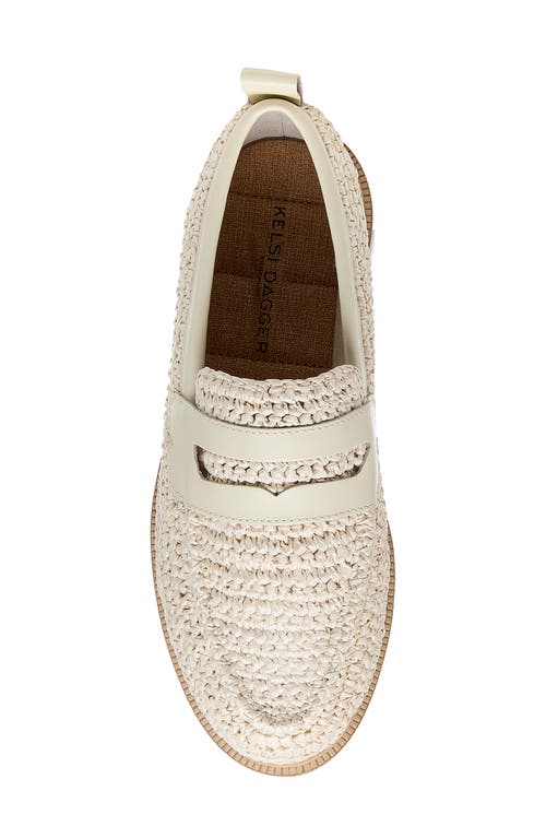 Kelsi Dagger Brooklyn Lens Penny Loafer In Shell