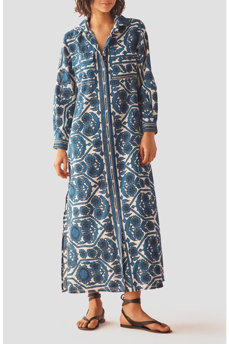 Cotton Palma Maxi Dress, Alternate, color, TESSA SANTORINI