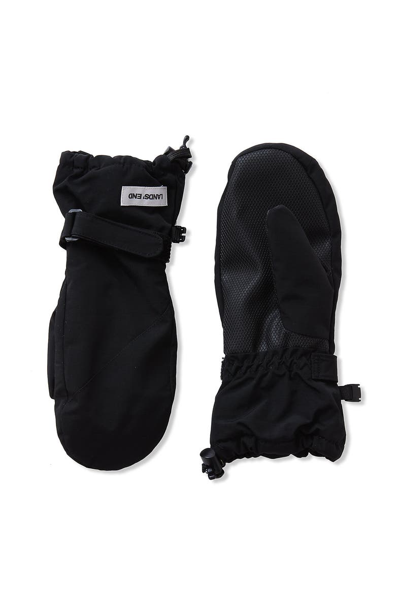 Lands' End Kids Squall Mittens, Alternate, color, Black