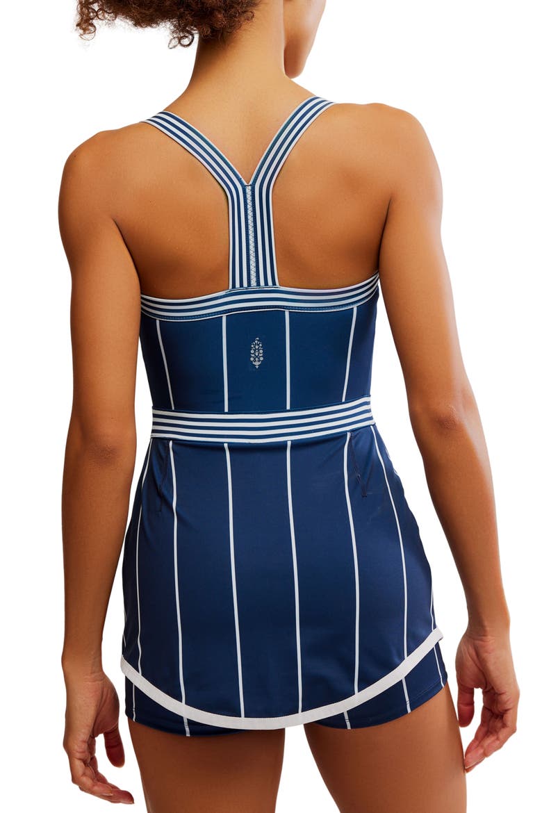 FP Movement Cool on the Court Tennis Romper, Alternate, color, NAVY