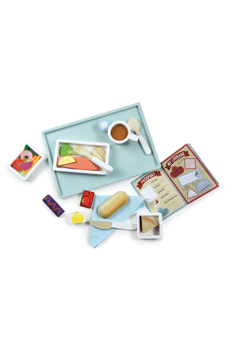 Tender Leaf Toys Airline Meal Tray Play Set, Alternate, color, Blue Multi
