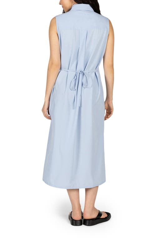 Kyodan Sleeveless Four-way Stretch Midi Dress In Blue