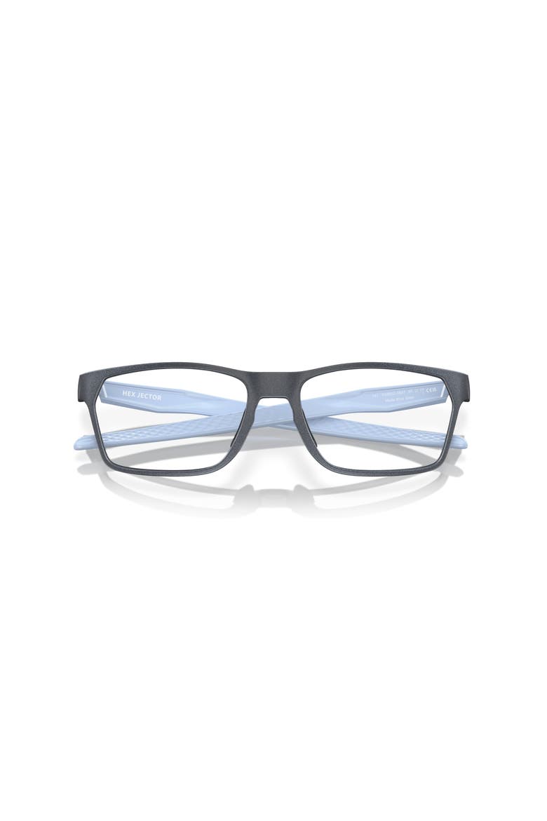 55mm Rectangle optical glasses, Alternate, color, Black/ Light Blue