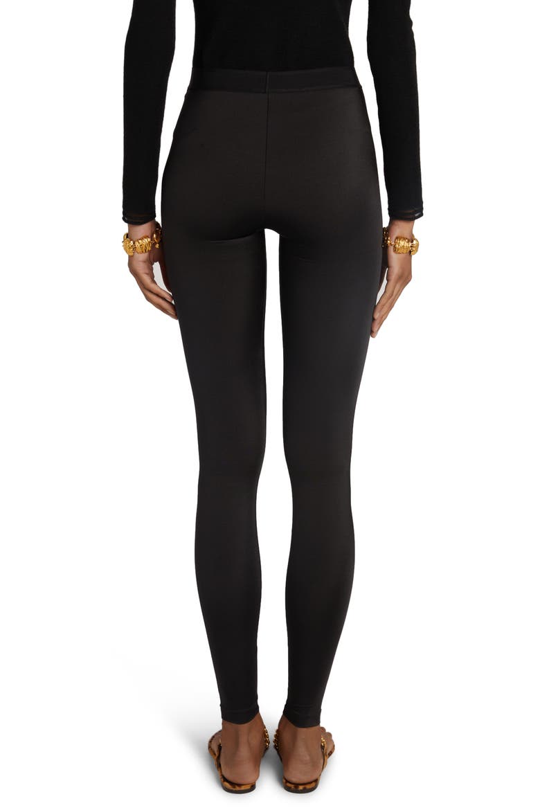 Signature Logo Leggings, Alternate, color, NAA BLACK