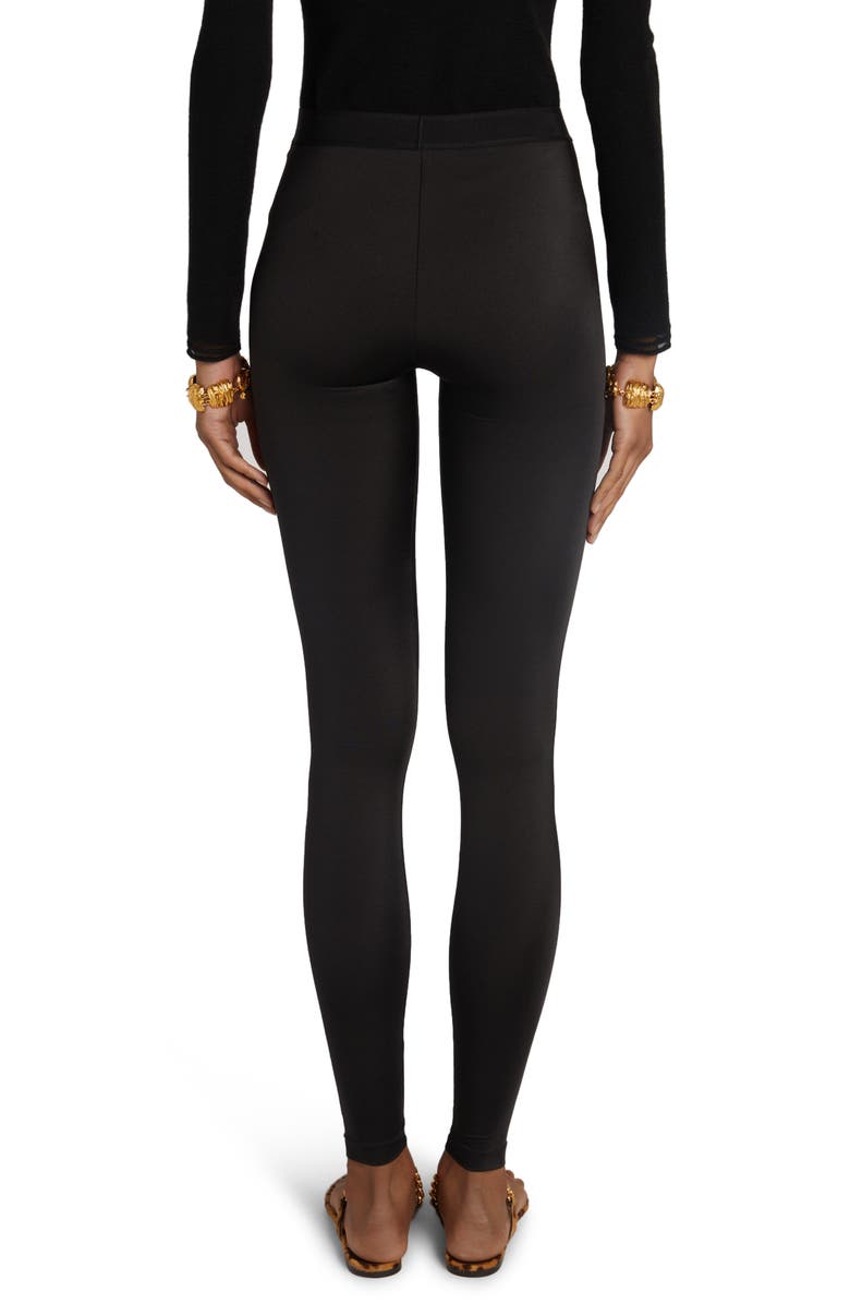 TOM FORD Signature Logo Leggings, Alternate, color, Naa Black