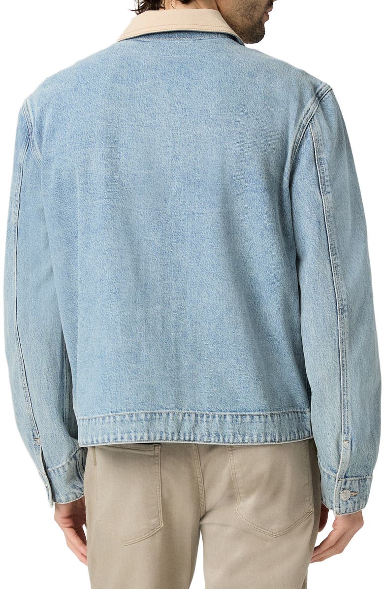 PAIGE Laughlin Denim Zip-Up Jacket, Alternate, color, Moby