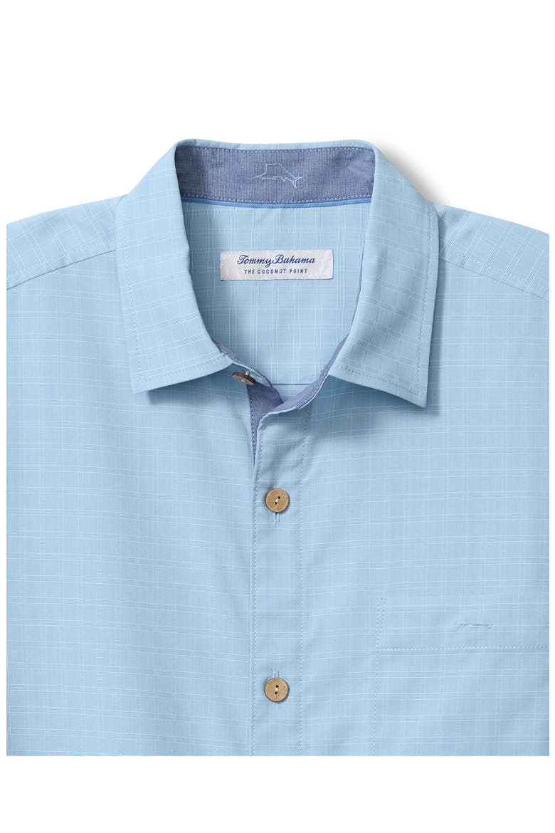 Castal Cool Costa Check Short Sleeve Button-Up Shirt, Alternate, color, VACATION BLUE