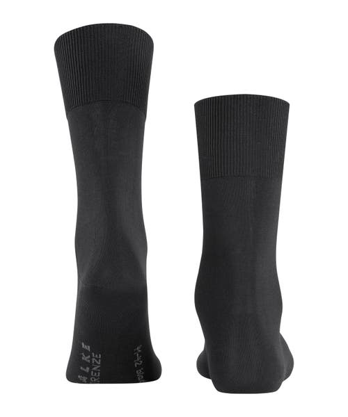 Falke Firenze Elastic Free Dress Socks In Black