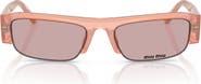 Miu Miu 51mm Rectangular Sunglasses