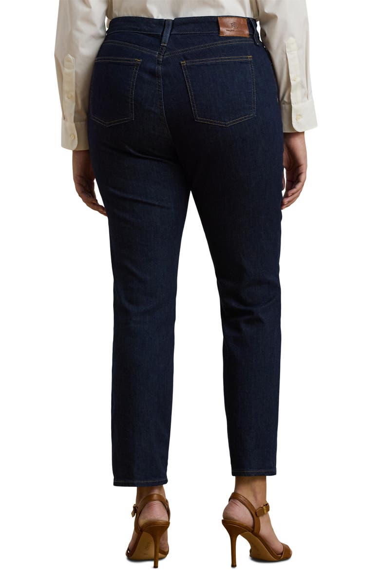 Lauren Ralph Lauren Straight Leg Jeans, Alternate, color, Dark Rinse Wash Denim