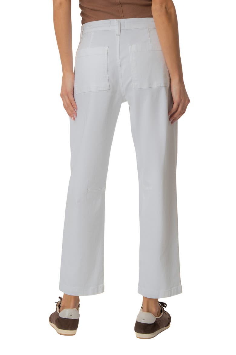 Ashton High Waist Crop Barrel Jeans, Alternate, color, OPTIC WHITE