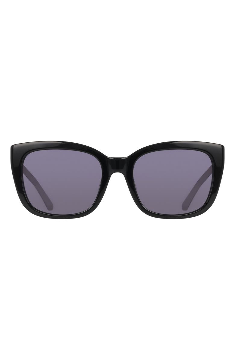Cole Haan 54mm Square Sunglasses, Main, color, Black