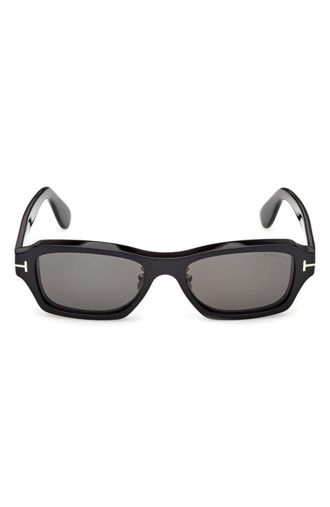 56mm Rectangle Sunglasses
