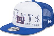New Era Men's New Era White/Royal New York Giants Banger 9FIFTY Trucker Snapback Hat
