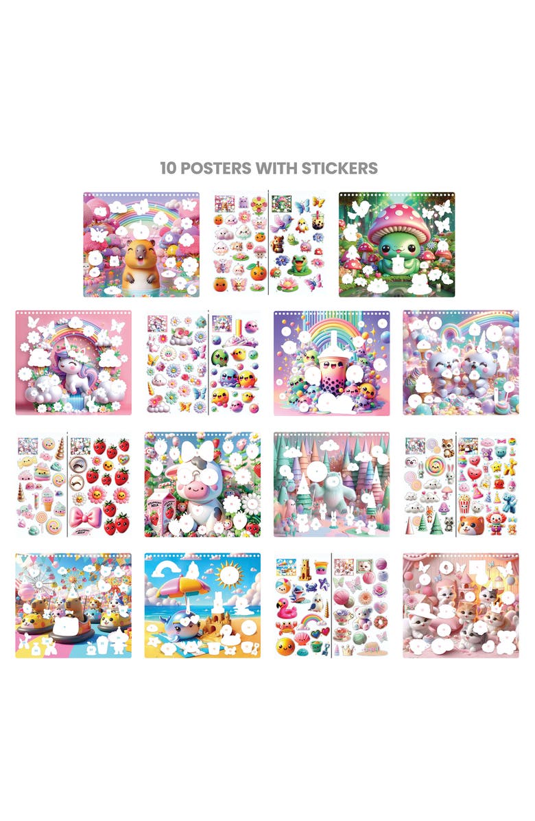 Fashion Angels Capybara & Co. Collage Activity Set, Craft Kit for Ages 6+, Alternate, color, Multicolored