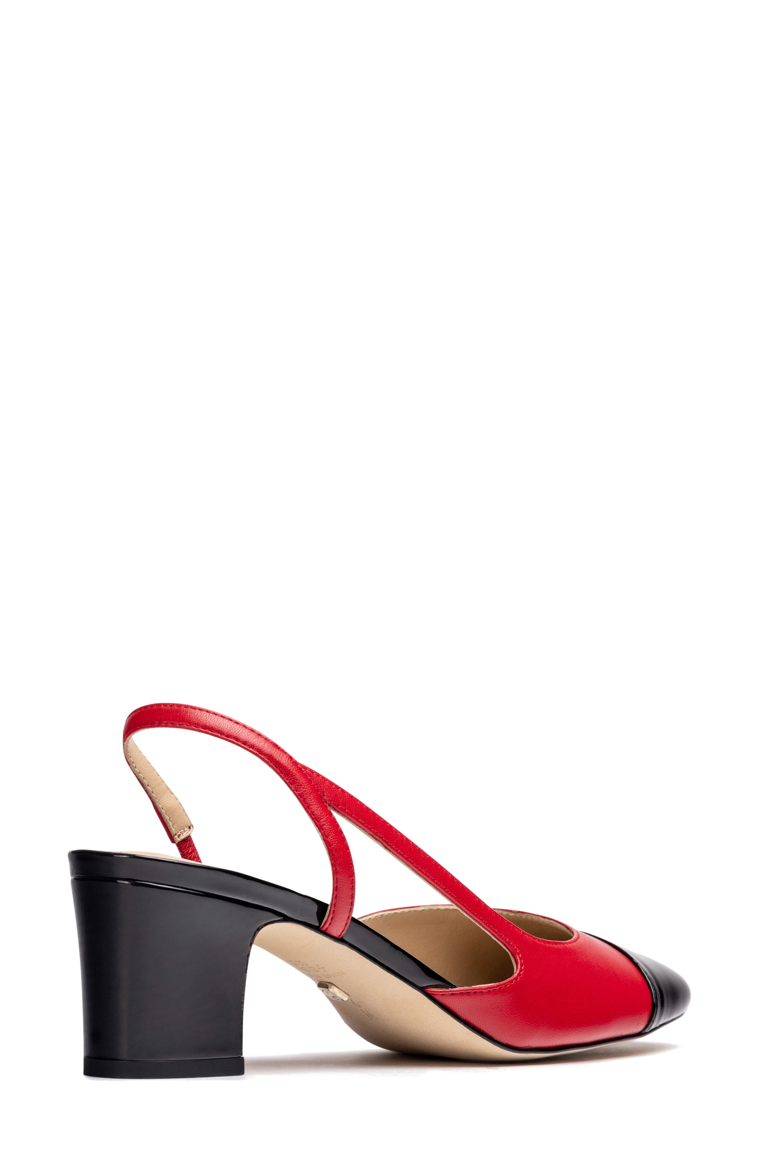 Daniela Slingback Pump, Alternate, color, BLACK/ RED COMBO
