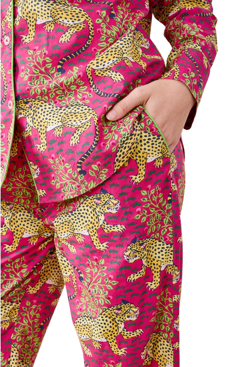 Printfresh Long PJ Set, Alternate, color, Hot Pink
