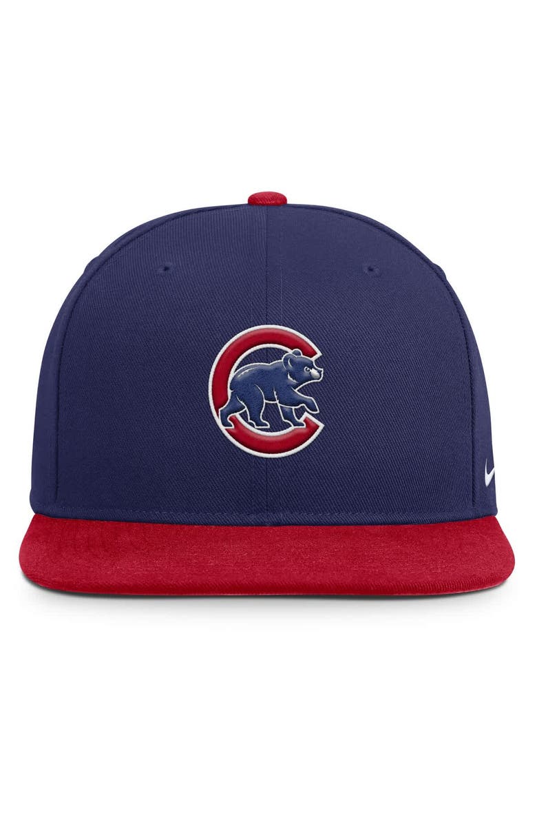 Nike Men's Nike  Royal/Red Chicago Cubs Primetime Pro Dri-FIT Snapback Hat, Alternate, color, Royal