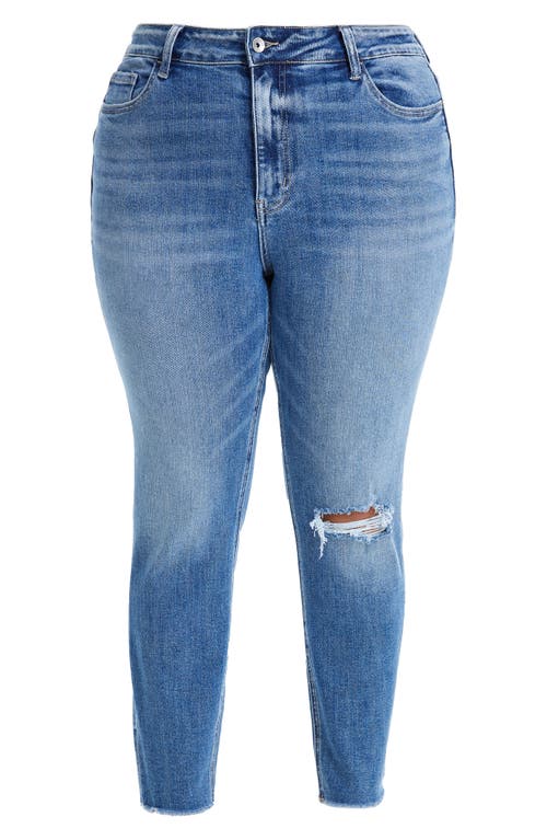 Bayeas Ripped High Waist Ankle Skinny Jeans