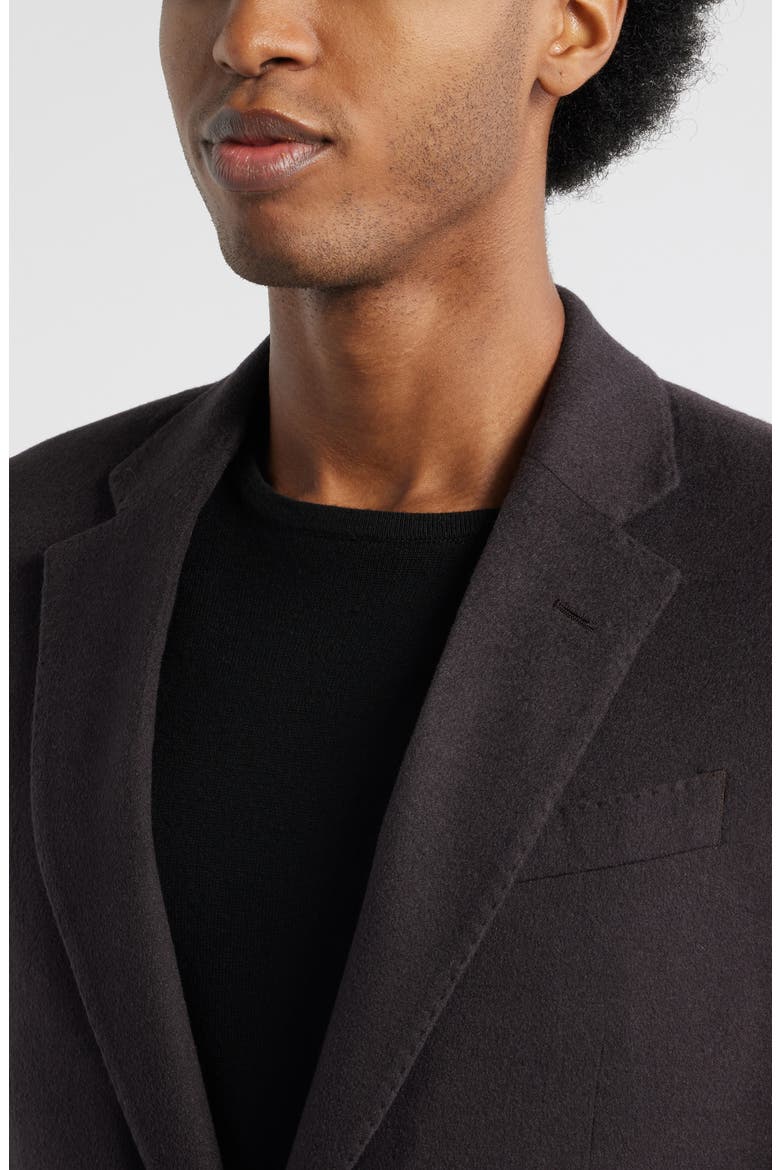 Dark Brown Cashmere Blazer, Alternate, color, SOLID DARK BROWN