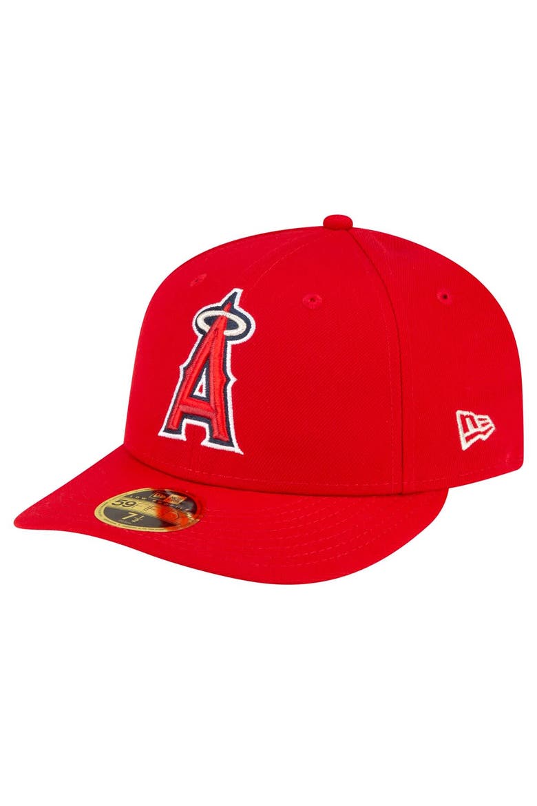 Men's New Era  Red Los Angeles Angels Game Authentic Collection On-Field Low Profile 59FIFTY Fitted Hat, Main, color, Red