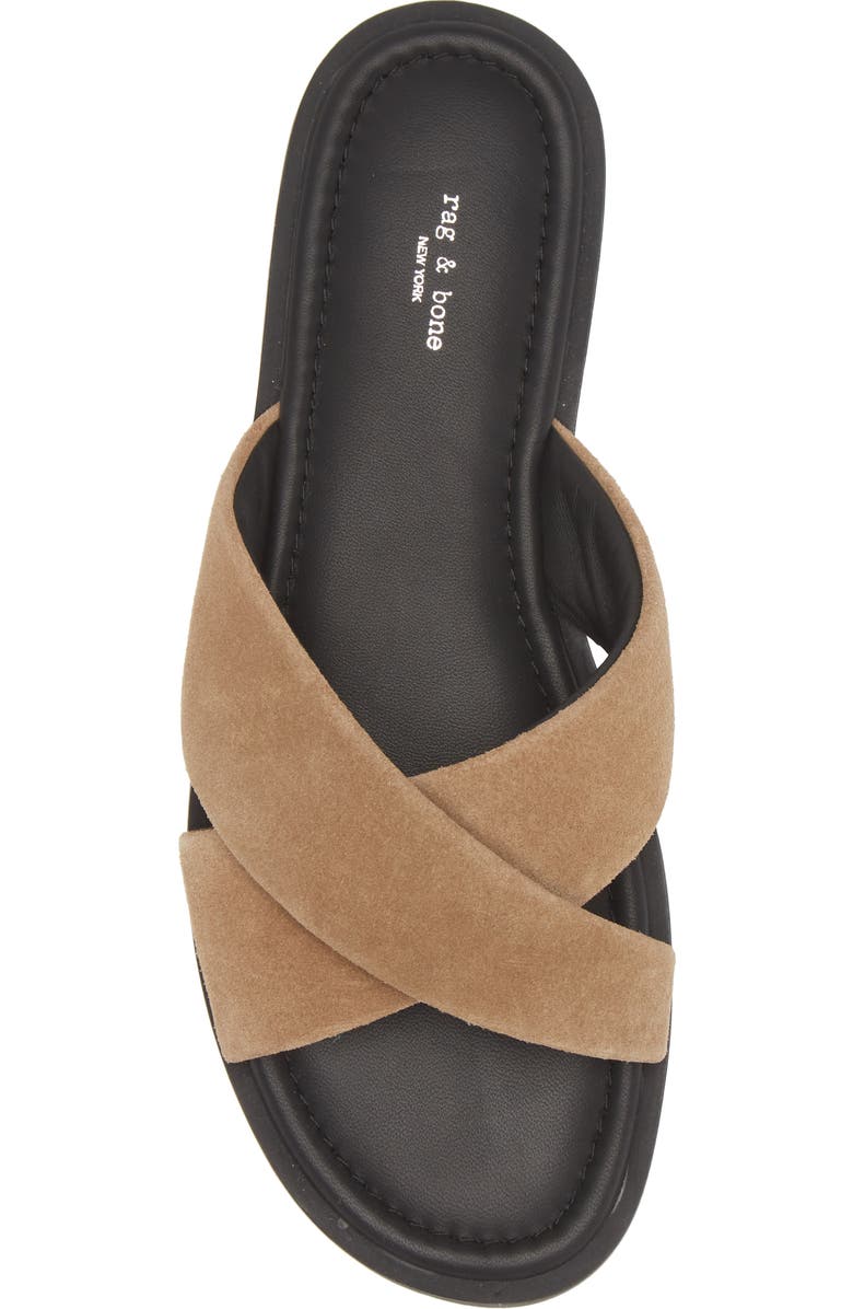 rag & bone Geo Cross Strap Slide Sandal, Alternate, color,